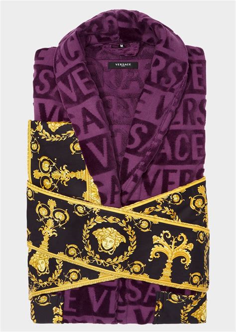 knockoff versace robe|purple versace bathrobe.